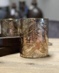 Windlicht blad goud M